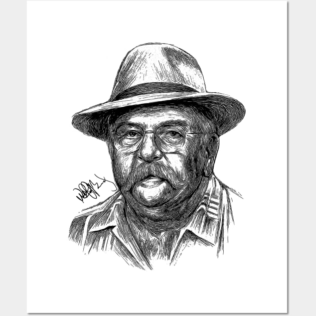 DarKBlacK -Wilford Brimley Wall Art by WuTangStore